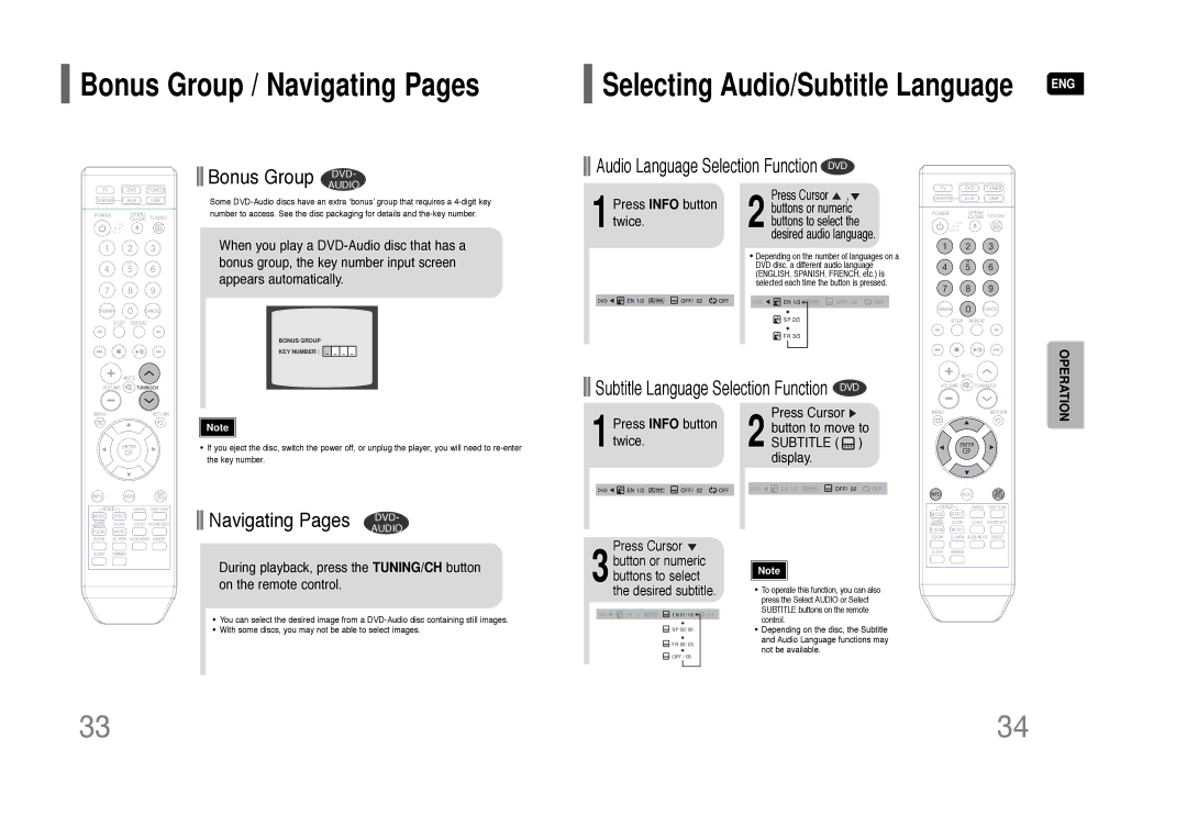 Samsung AH68-01844D instruction manual Press Cursor, Press Info button Button to move to 1twice 