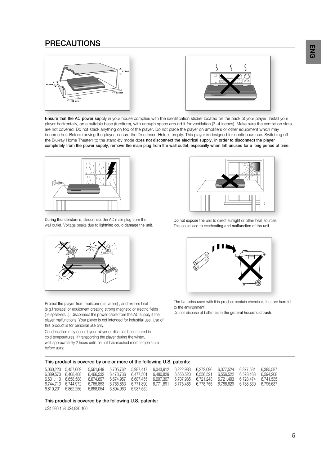 Samsung AH68-02019S manual PRECAUTIOnS 