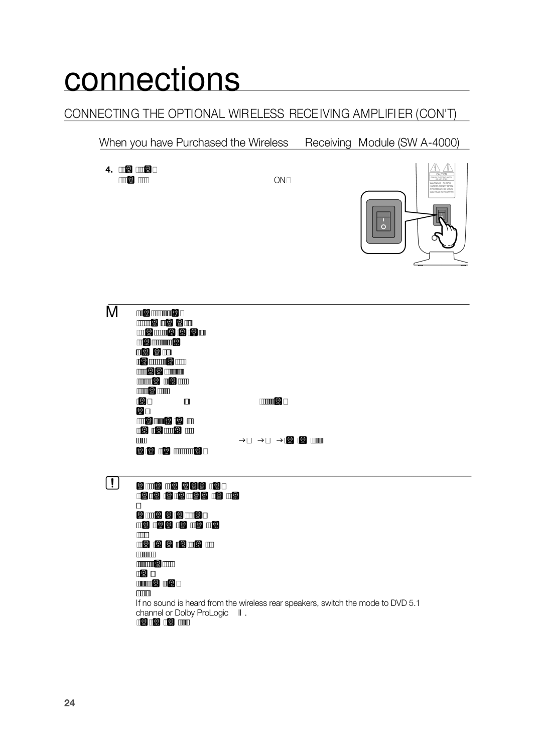 Samsung AH68-02055S manual Connections 