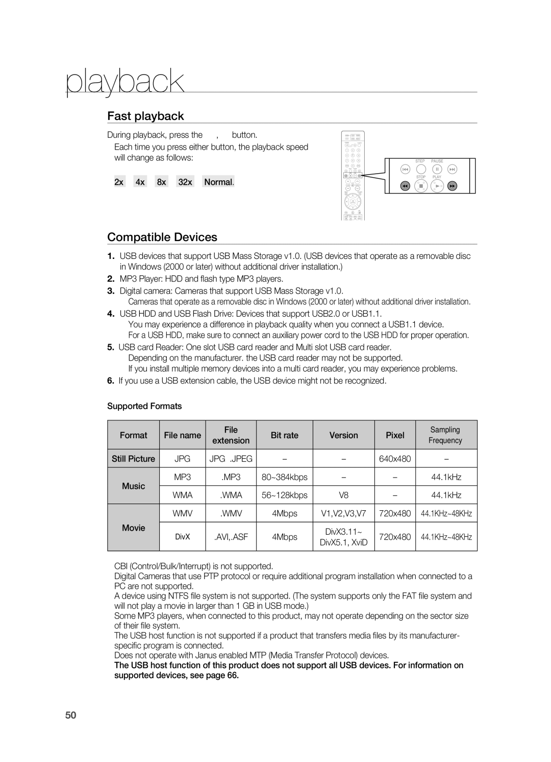 Samsung AH68-02055S manual Compatible Devices, Sampling 