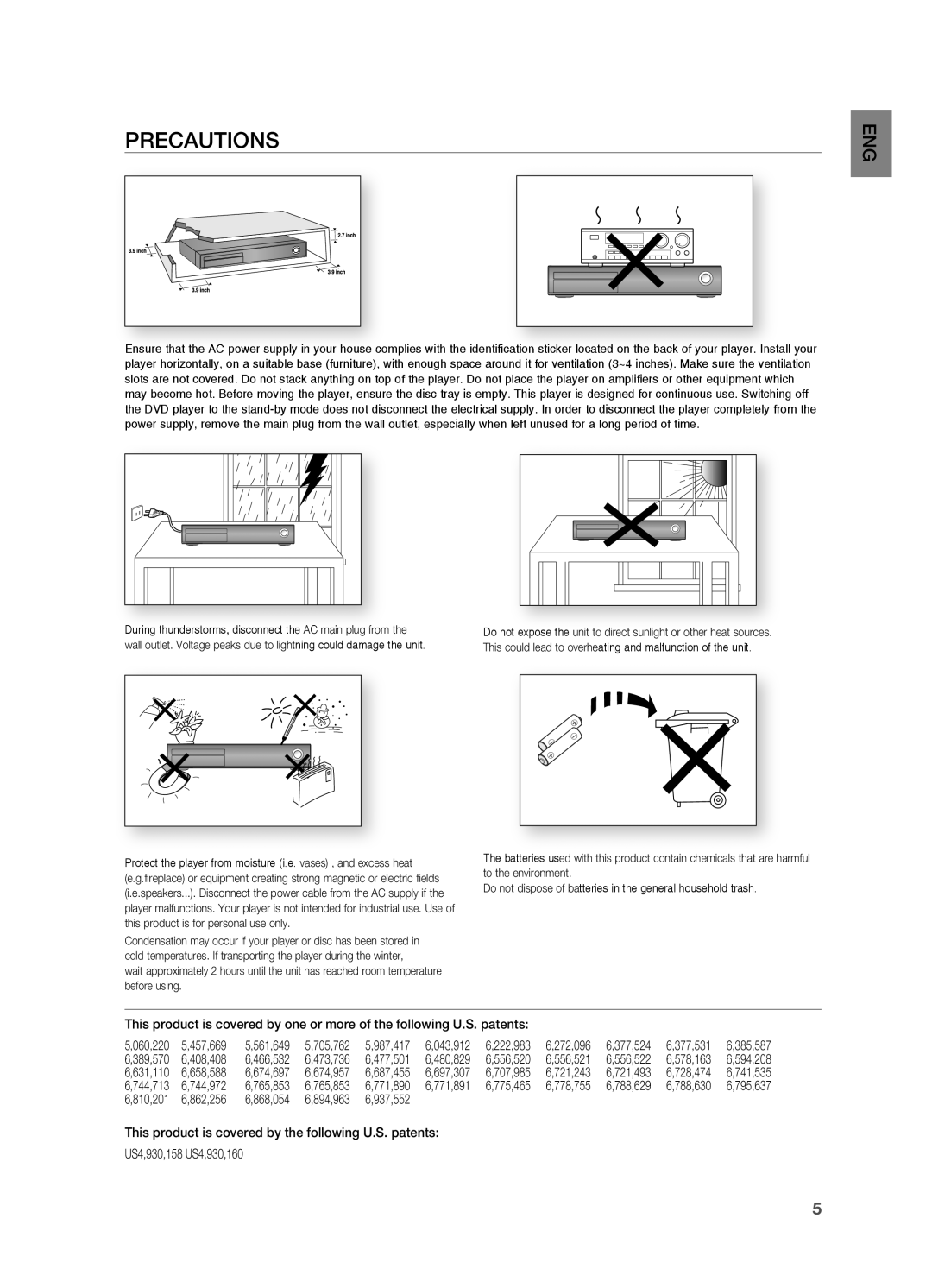 Samsung AH68-02055S manual PrECaUtiOnS 