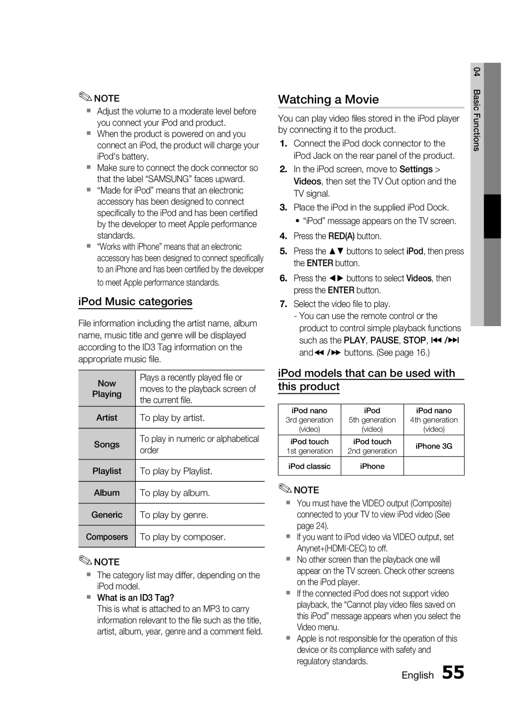 Samsung HT-C6530, AH68-02255S user manual Watching a Movie 