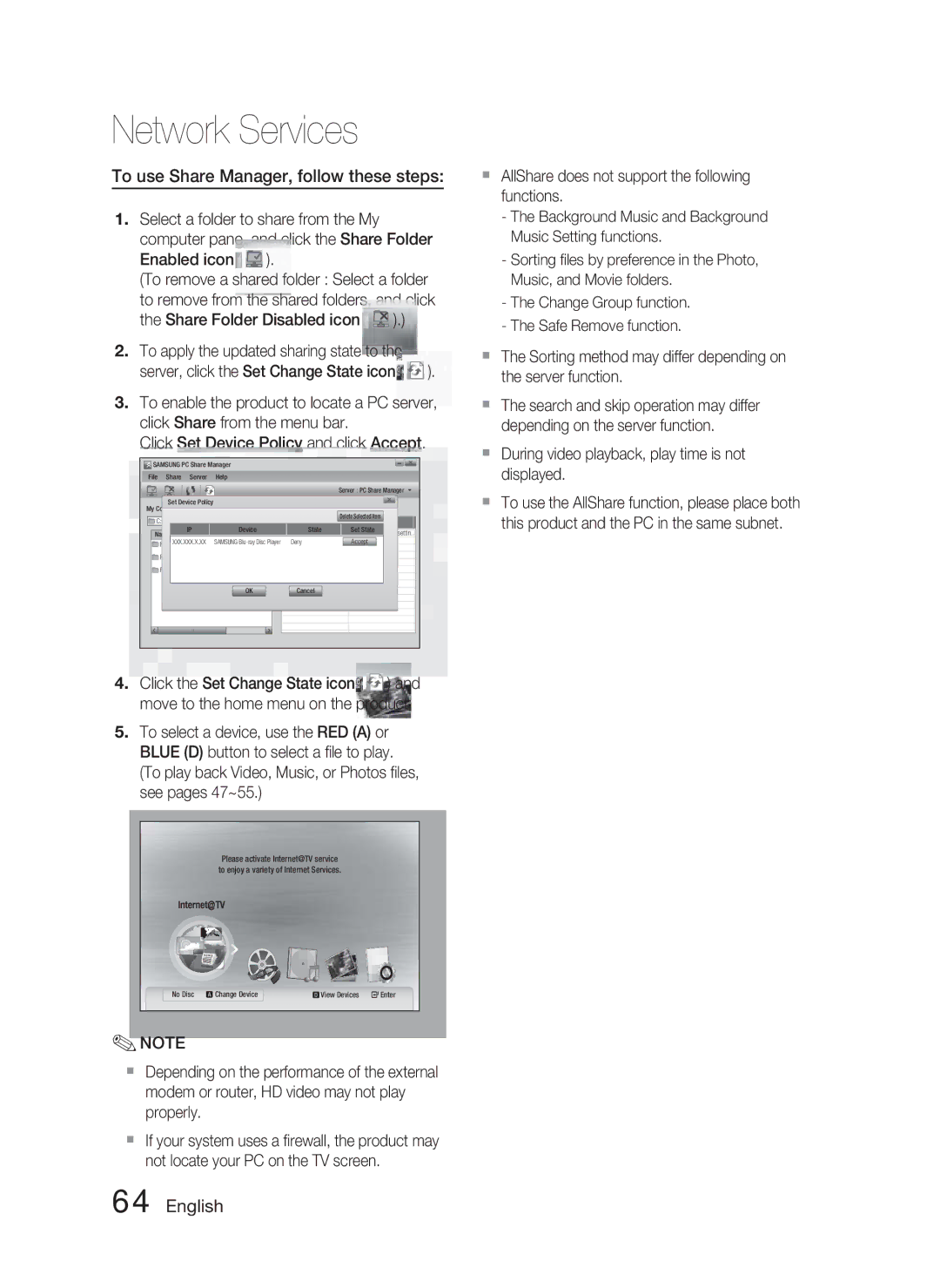 Samsung AH68-02279R user manual During video playback, play time is not displayed 