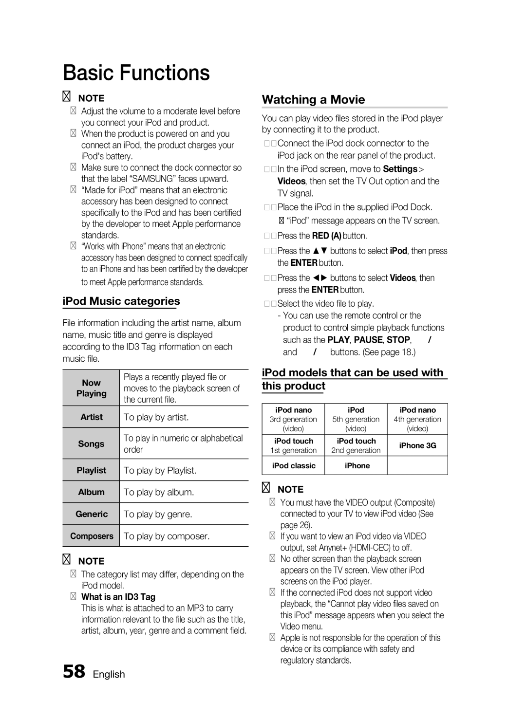 Samsung AH68-02302R user manual Watching a Movie 