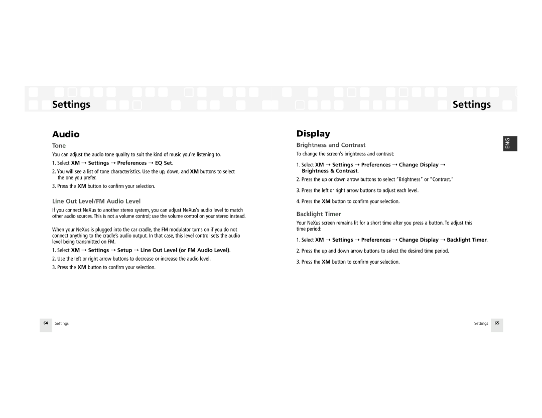 Samsung AH81-02185A XM manual Audio, Display 