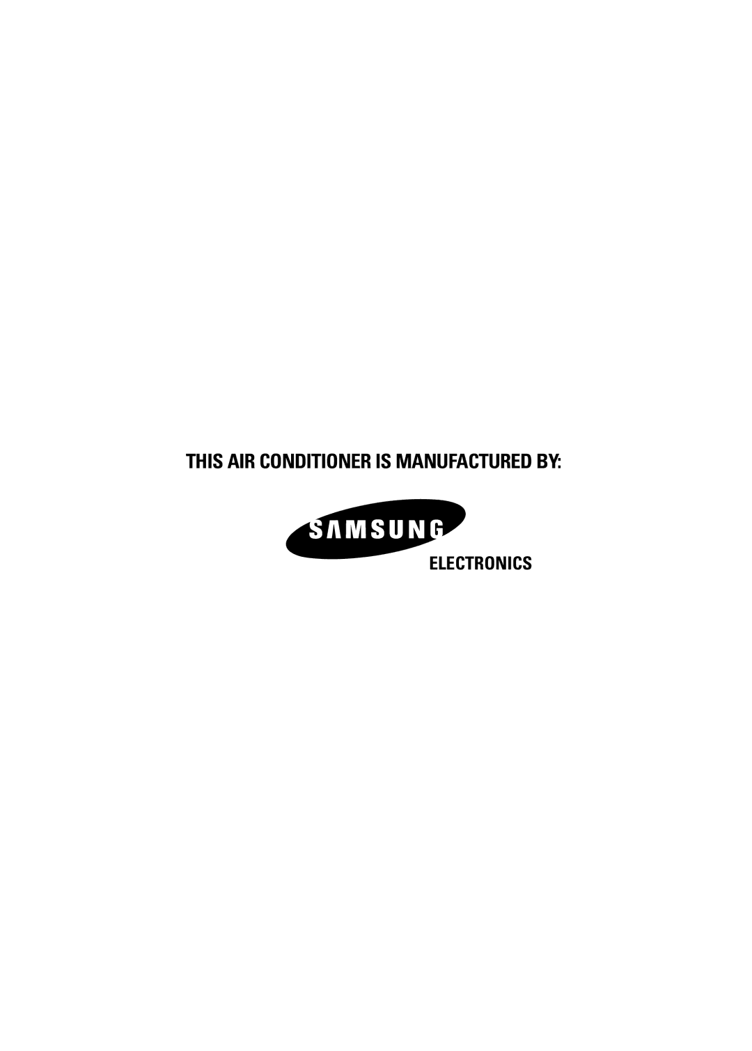 Samsung AHT24F1MEB6SAR manual This AIR Conditioner is Manufactured by 