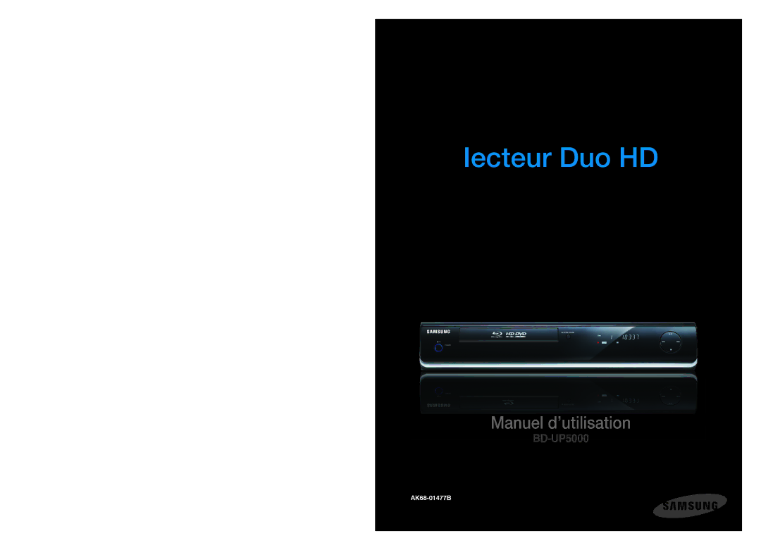 Samsung AK68-01477B user manual Iecteur Duo HD 