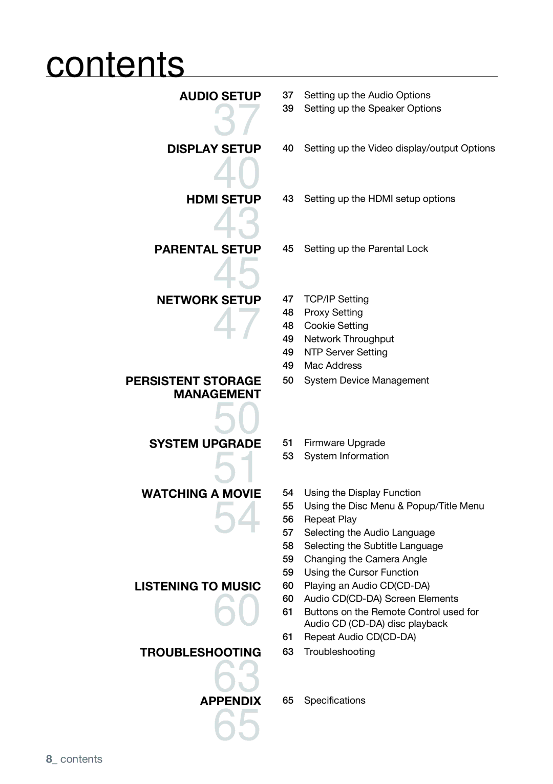 Samsung AK68-01477B user manual Persistent Storage Management 