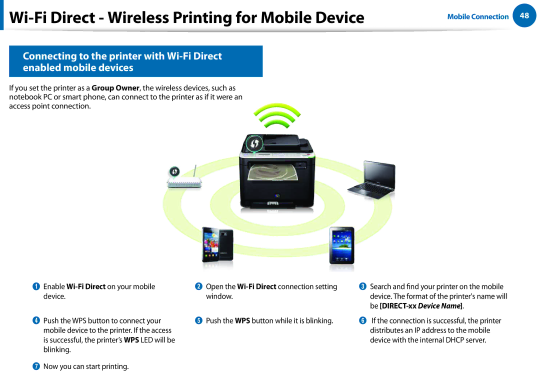 Samsung All in One Printer manual Be DIRECT-xx Device Name 