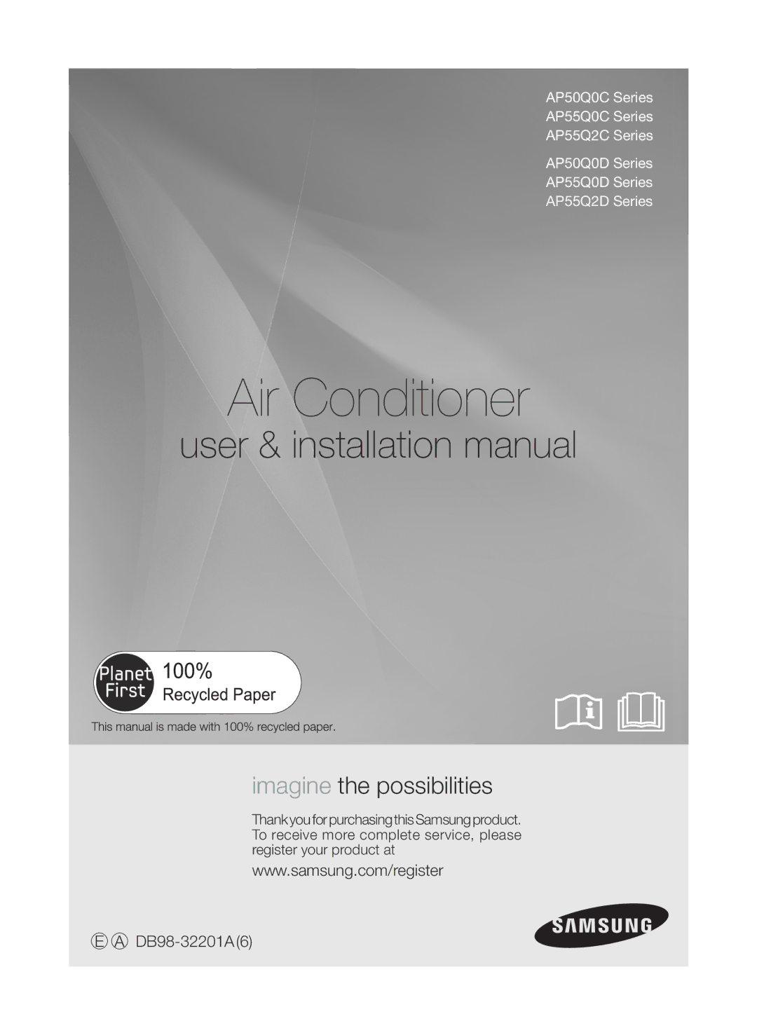 Samsung AP50Q0CNAFR, AP55Q2DNUMG manual Air Conditioner 