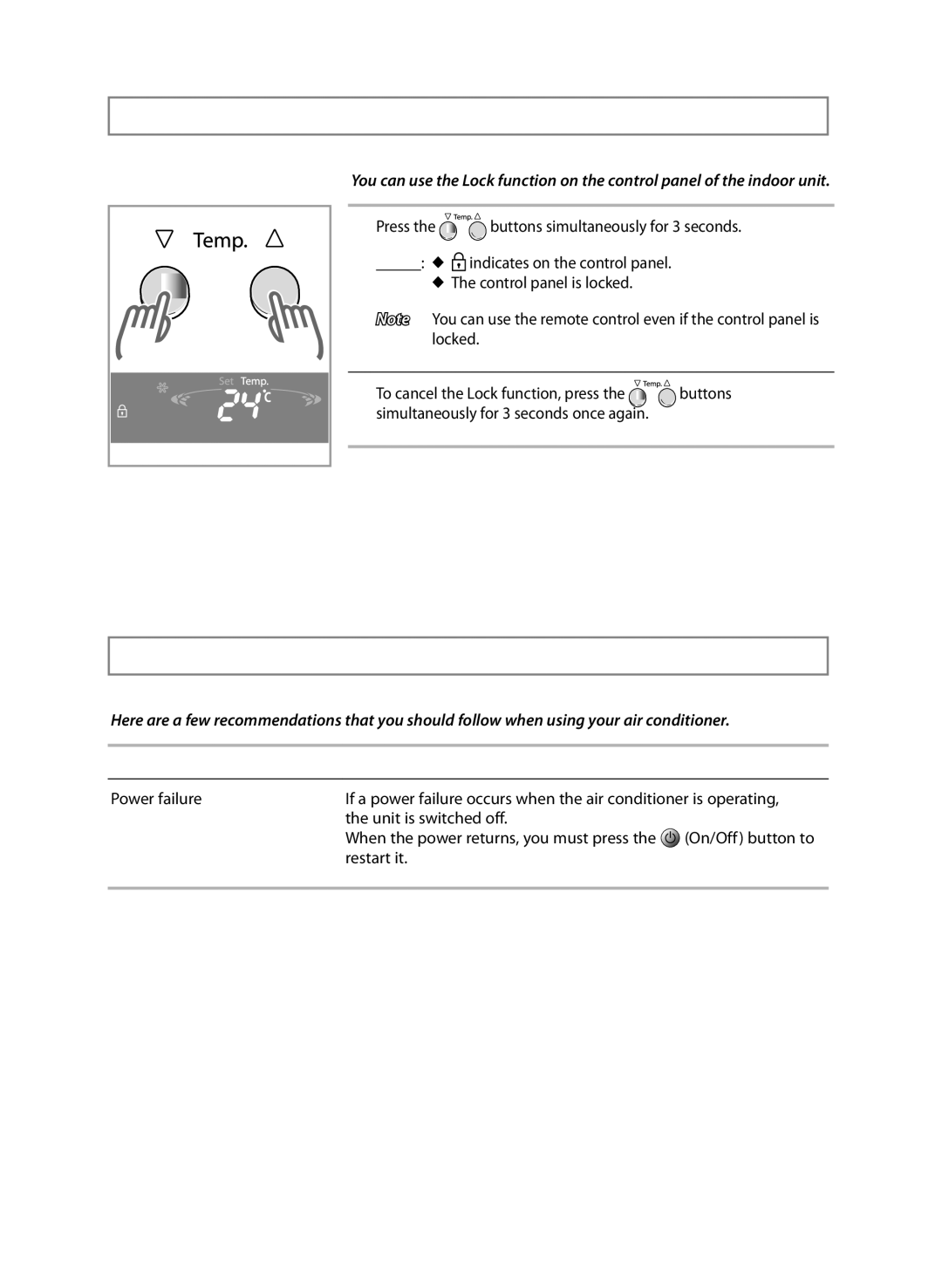 Samsung AP55Q2DNUMG, AP50Q0CNAFR manual Other Function, Operating Recommendations, Topic Recommendation 