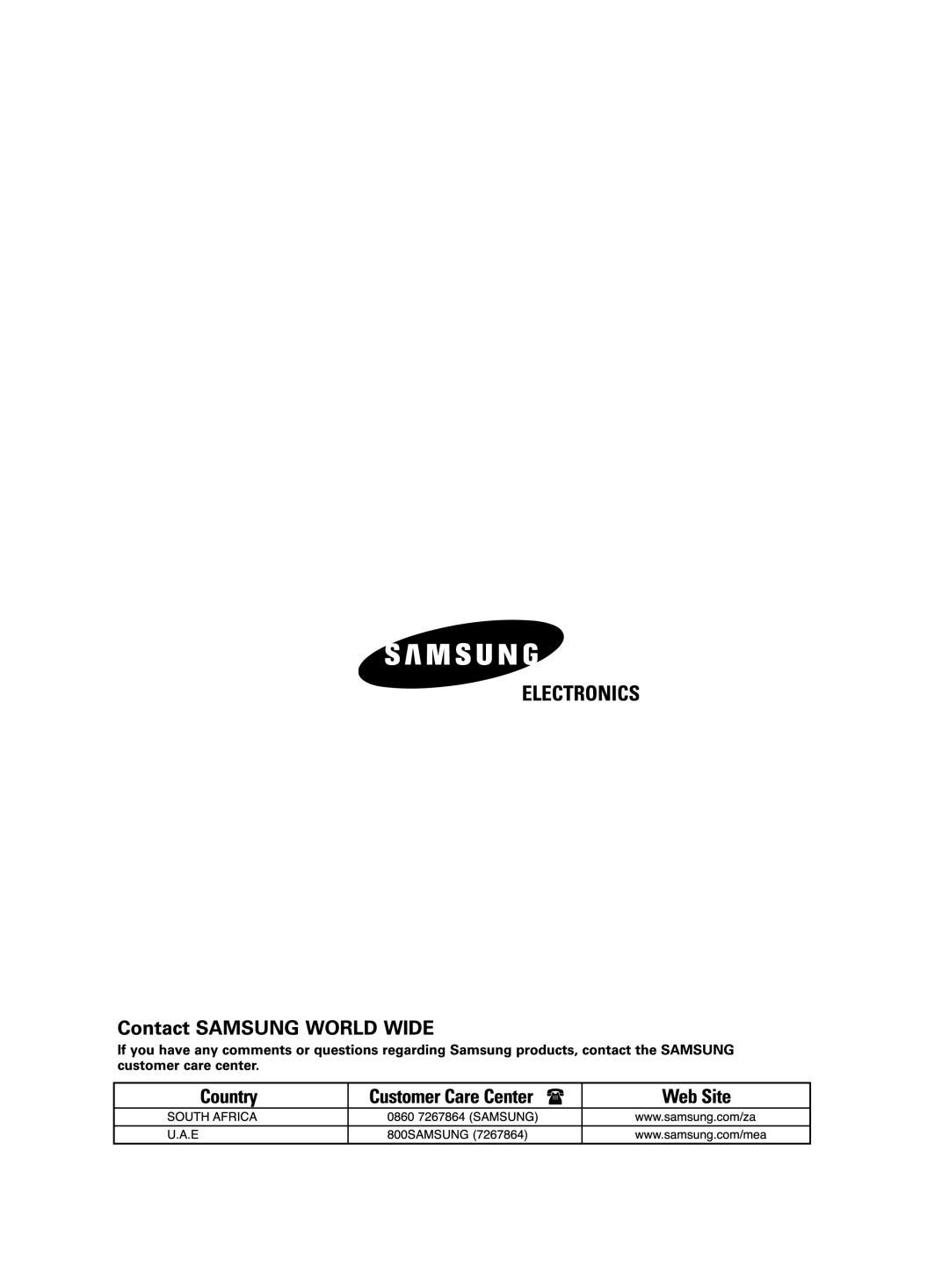 Samsung APC304NTB1/UMG manual 