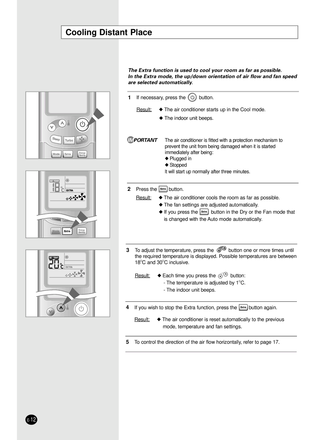 Samsung APC3270B/UMG manual Cooling Distant Place 