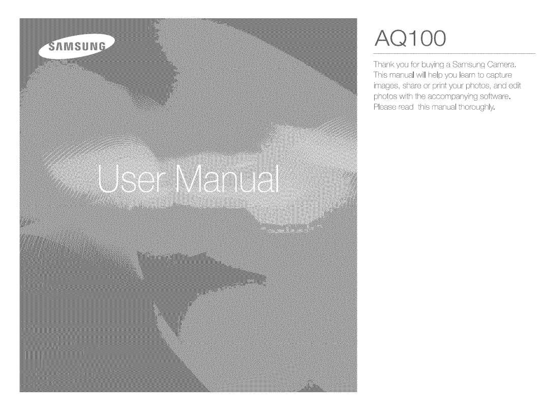 Samsung AQ 1O0 manual 