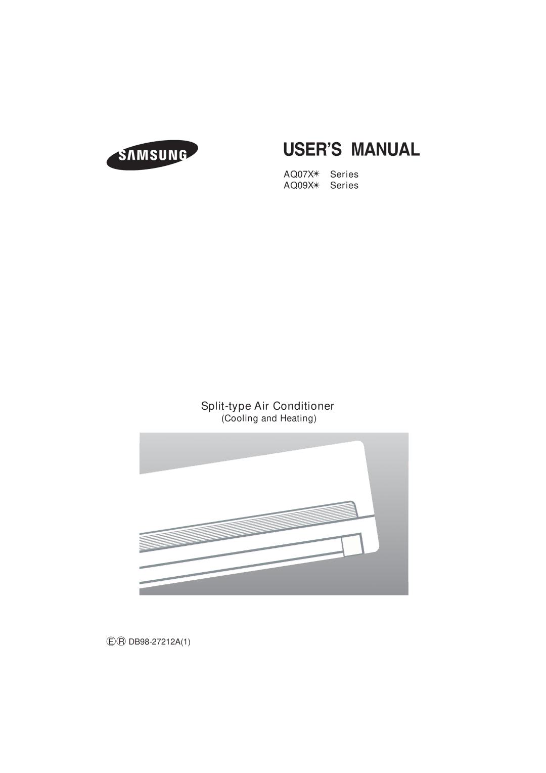 Samsung AQ07XANSEU, AQ07XAXSEU, AQ07XANSER, AQ07XAXSER manual 754ŏ5/#07#, Split-type Air Conditioner 