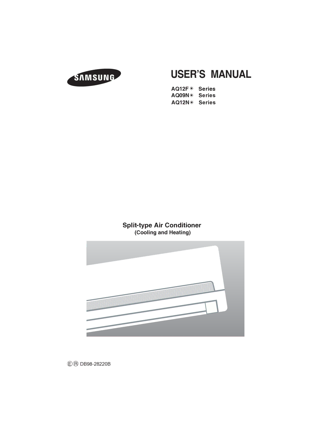 Samsung AQ09NLNSER, AQ09NLXSER manual 754ŏ5/#07#, Split-type Air Conditioner 