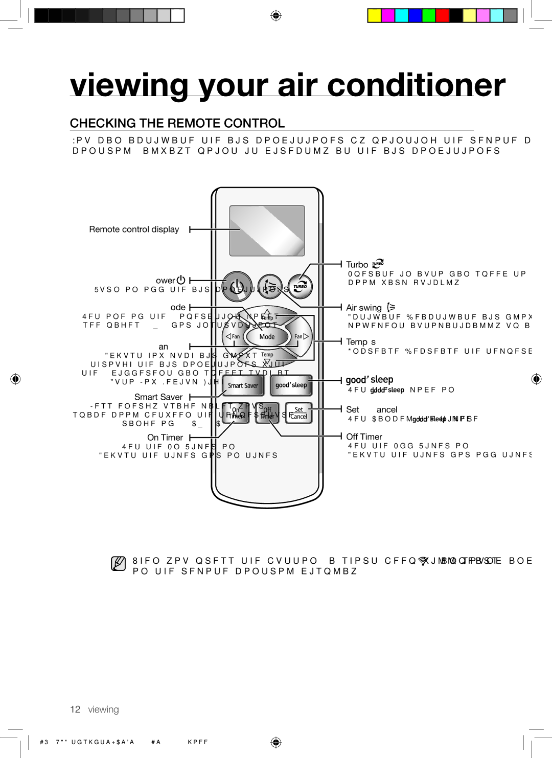 Samsung AQ12UUANMID, AQ09UUANMID, AQ24UUAXMID, AQ24UUANMID, AQ18UUAXMID, AQ18UUANMID, AQ09UUAXMID Checking the Remote Control 