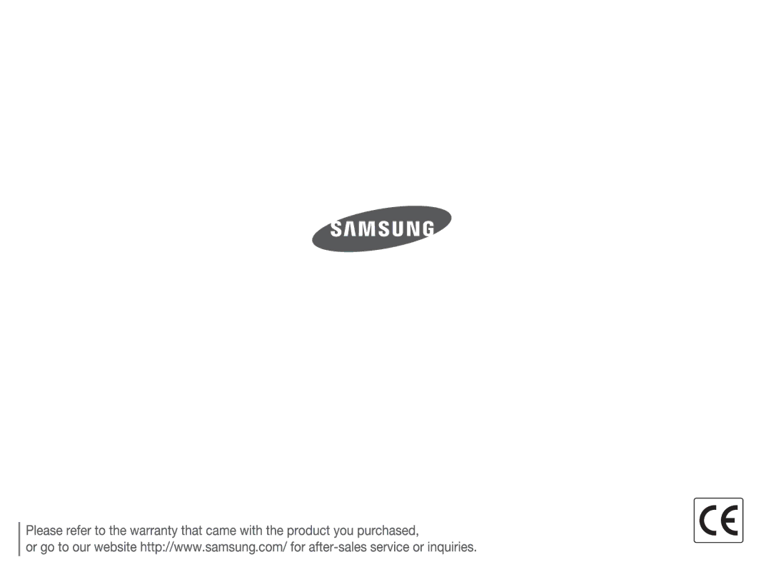 Samsung AQ100 manual 