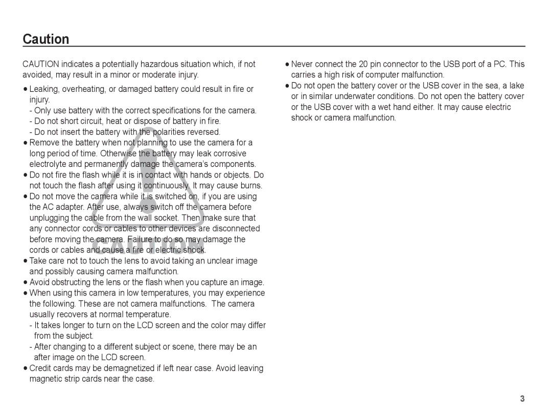 Samsung AQ100 manual 