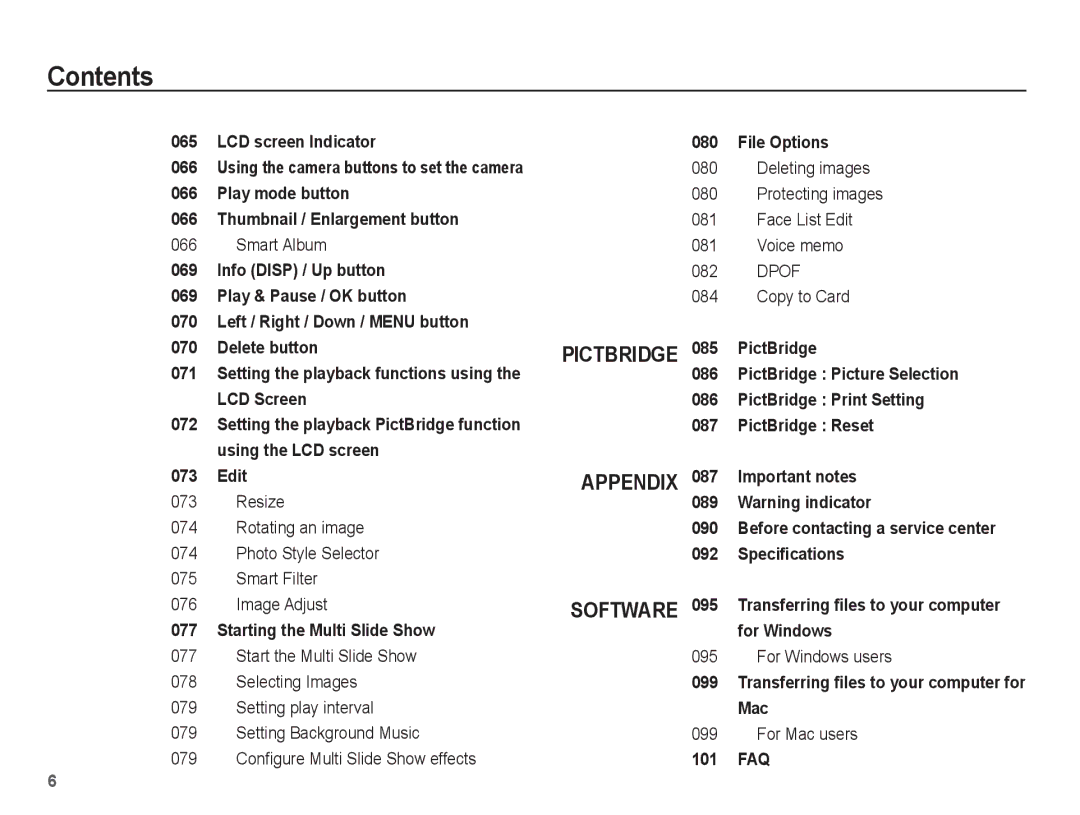 Samsung AQ100 manual Smart Album, For Windows users, For Mac users 