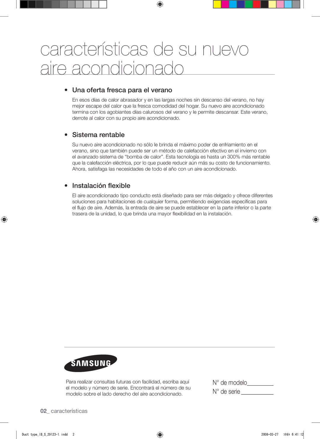 Samsung AQ12FCXMID manual Una oferta fresca para el verano, Sistema rentable, Instalación flexible 