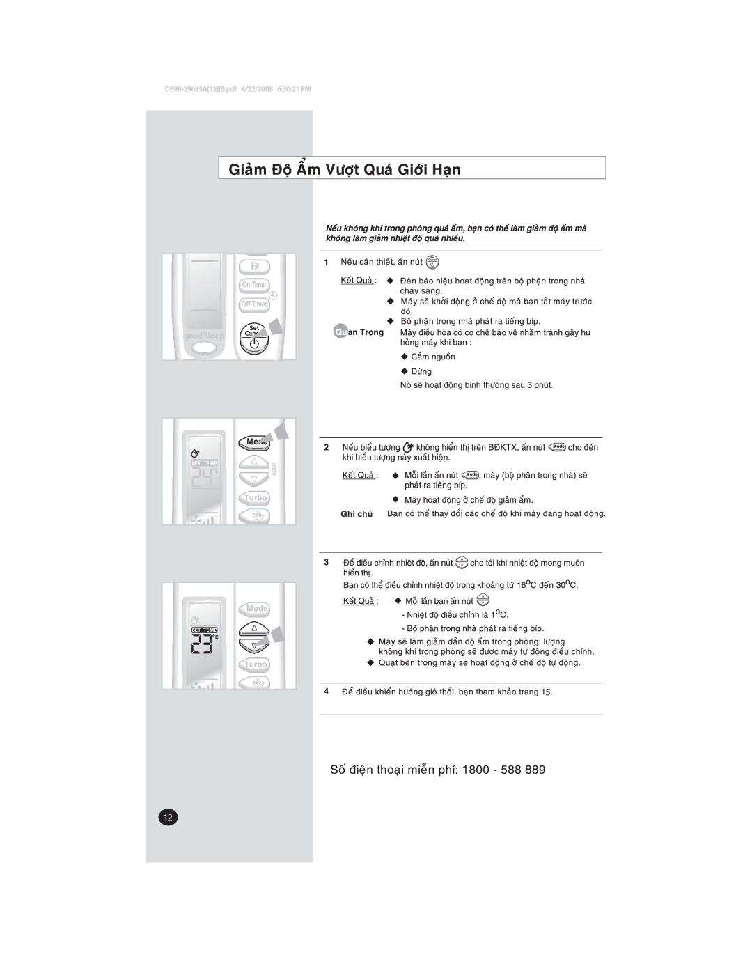 Samsung AQ12FLNXSV, AQ12FLXXSV manual 