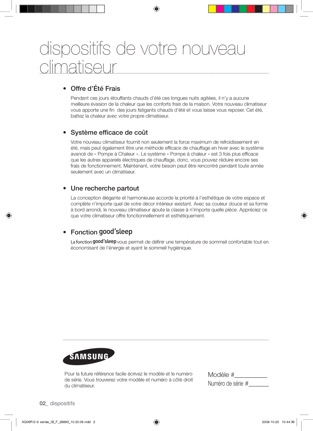 Samsung AQ09UGDN, AQ24UGAN manual Vivaldi IM30271AE11.07.09.indd 2009-11-7 