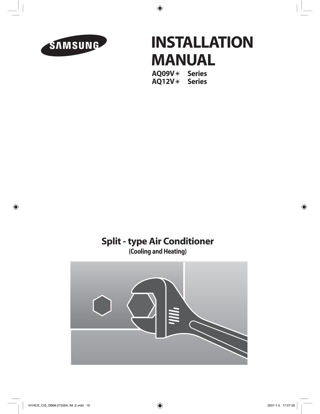 Samsung AQ09VBLXSER, AQ12VBLNSER, AQ09VBLNSER, AQ12VBLXSER manual Cooling and Heating, DB98-28220C 