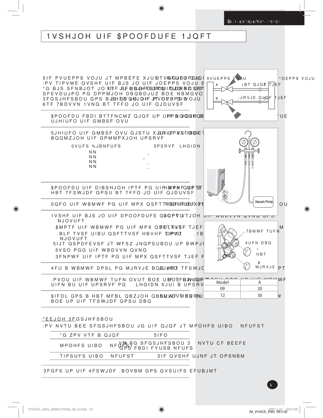 Samsung AQ09VBLXSER manual 1VSHJOHUIF$POOFDUFE1JQFT, SfevdujpoPgDppmjohDbqbdjuzBoeNbmgvodujpo, EEJOH3FGSJHFSBOU 