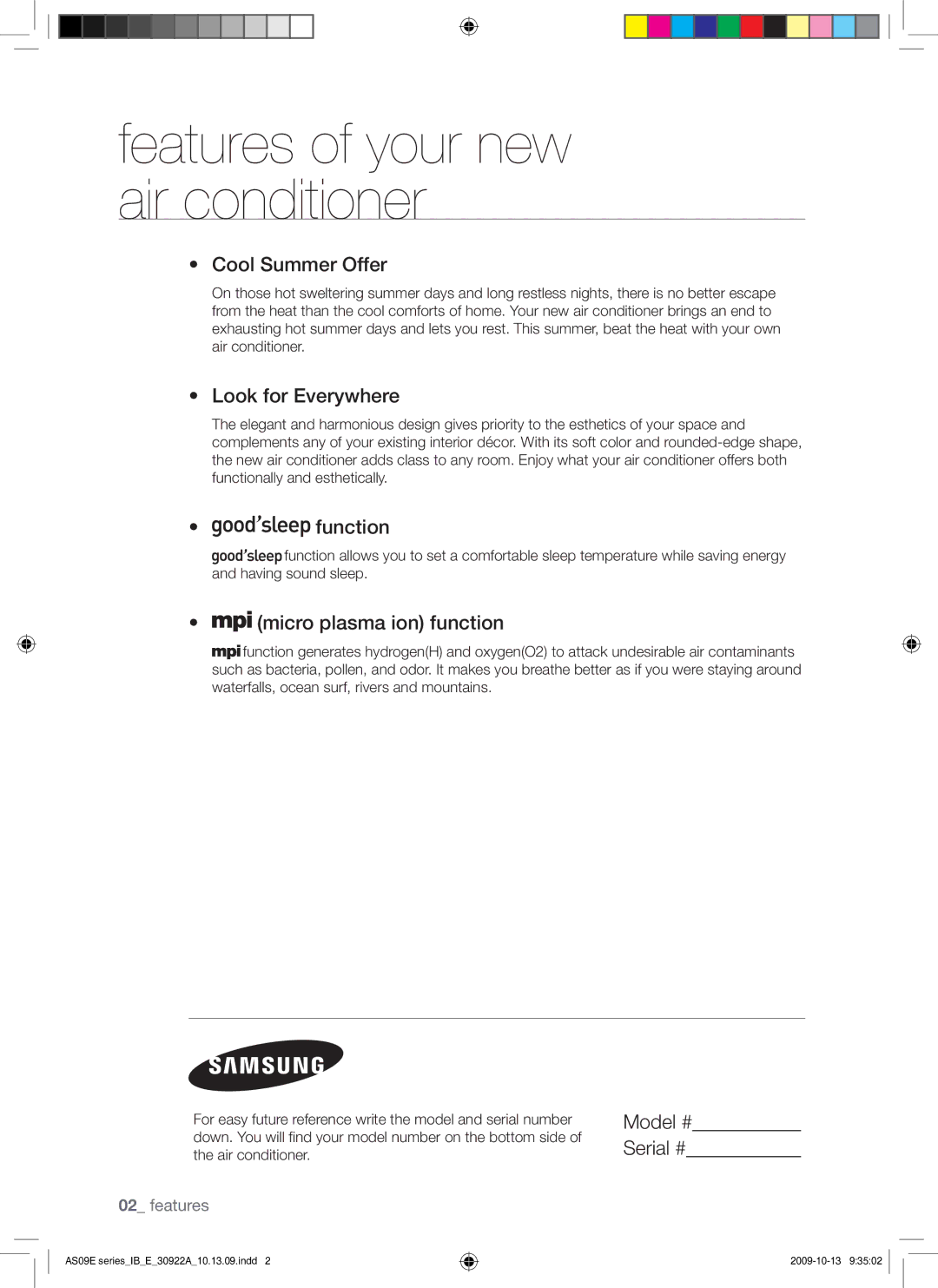 Samsung AQV09ABAX, AQV09AWBN, AQV09ABBX, AQV12AWBN, AQV12EWAN, AQV12ABBN, AQV18UGAN, AQV12ABBX, AQV12AWBX manual Français 