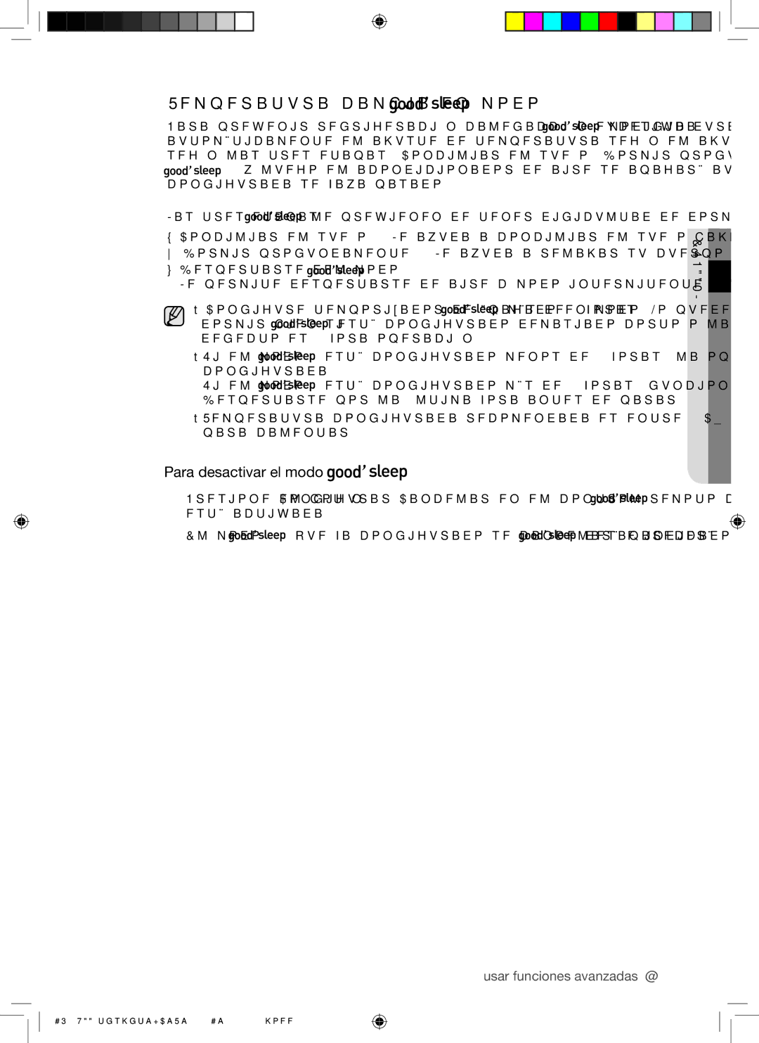 Samsung AQV24UGAX, AQV09UGAN, AQV24UGAN manual Temperatura cambia en modo, Para desactivar el modo, Despertarse del modo 