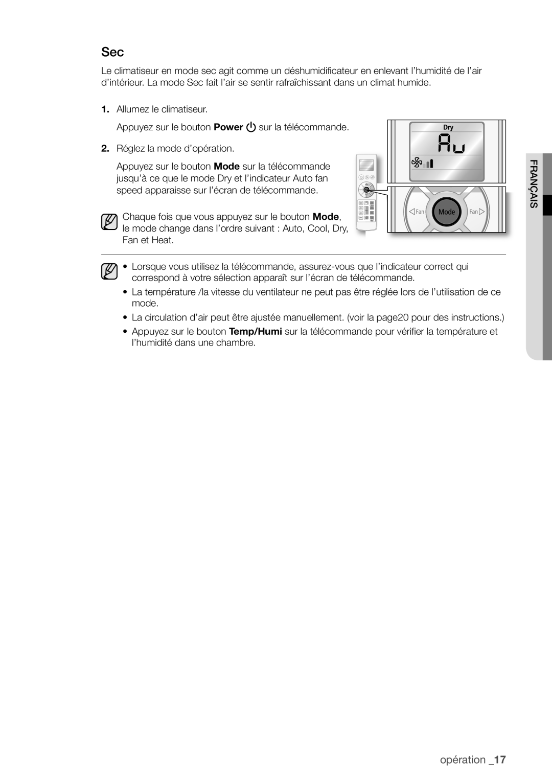 Samsung AQV18EWAN, AQV12EWAN, AQV18UGAN, AQV18EWAX, AQV12EWAX, AQV09EWAX, AQV09EWAN, AQV24EWAX, AQV24EWAN manual Sec 