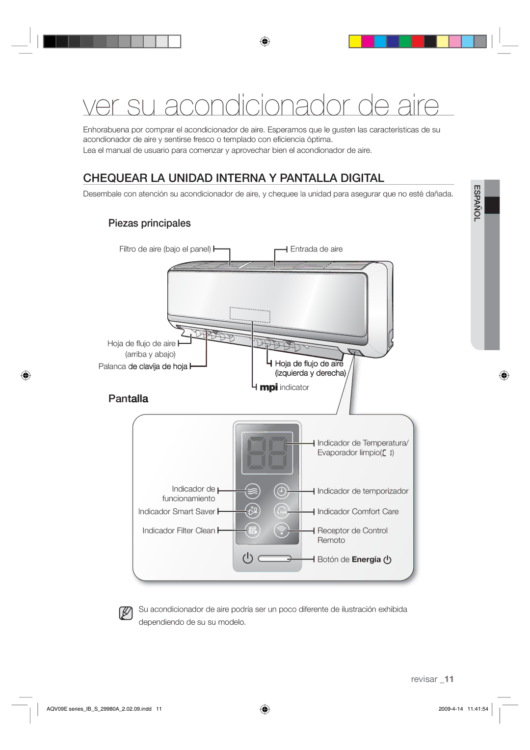 Samsung AQV18EWAX, AQV12EWAN, AQV18UGAN, AQV12EWAX, AQV09EWAX $&26&3-6/*%%*/5&3/1/5--%**5, 1JFBTQSJODJQBMFT, 1BOUBMMB 