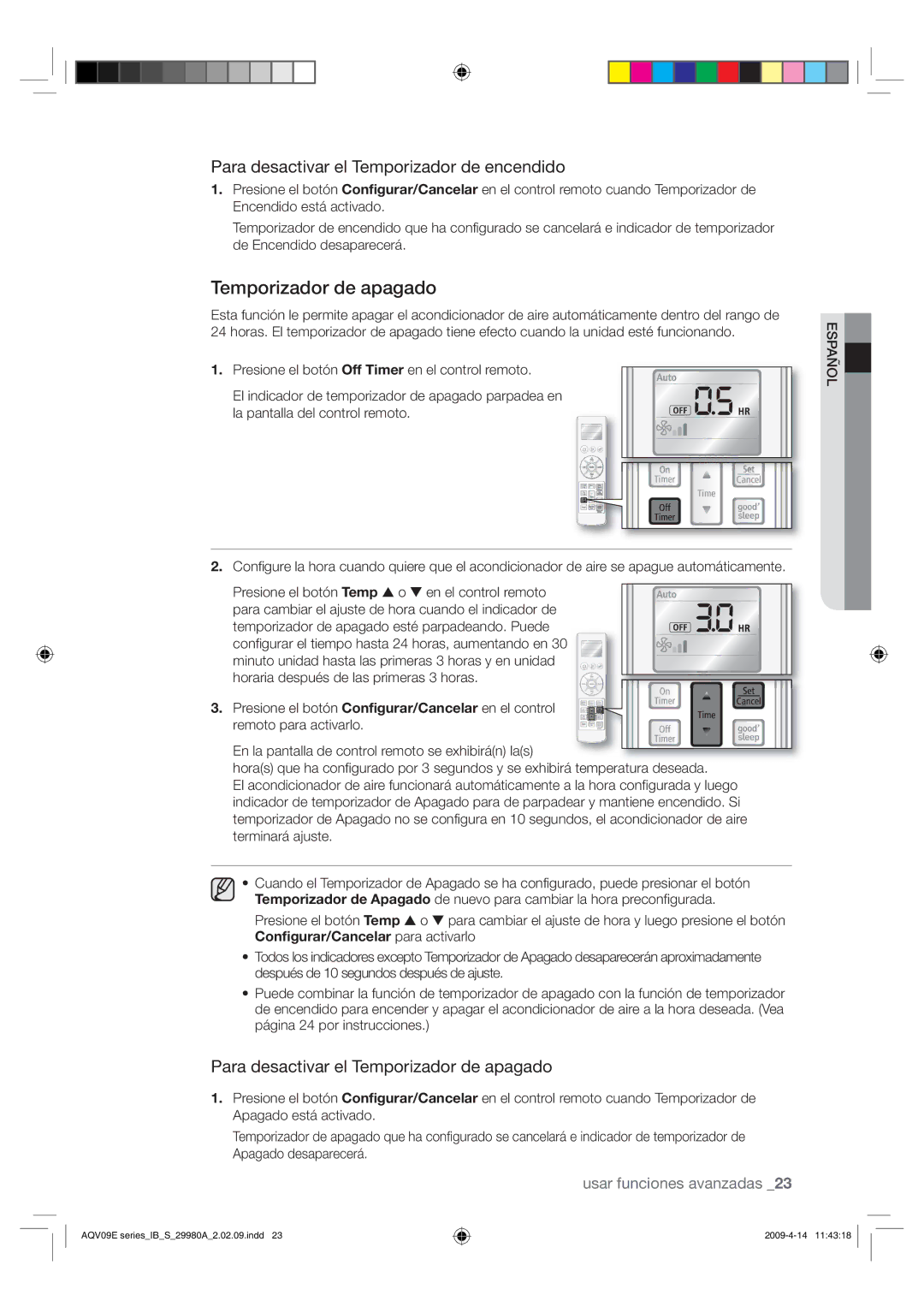 Samsung AQV09EWAN, AQV12EWAN, AQV18UGAN, AQV18EWAX manual 5FNQPSJBEPSEFBQBHBEP, 1BSBEFTBDUJWBSFM5FNQPSJBEPSEFFODFOEJEP 