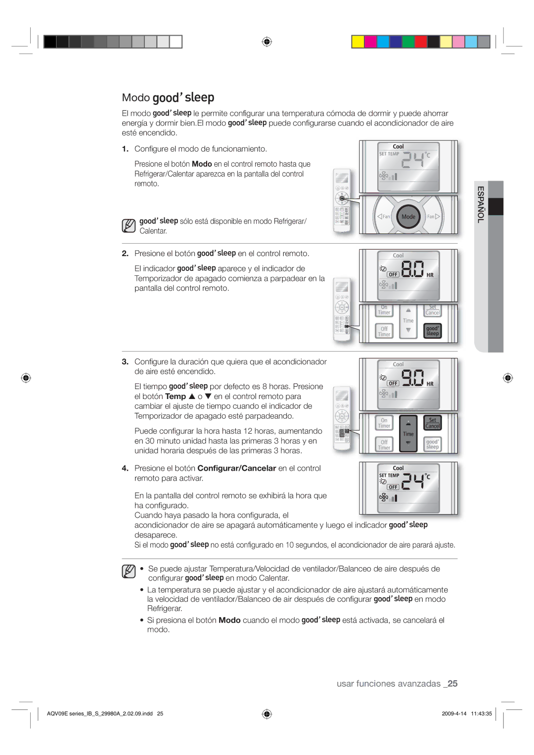 Samsung AQV24EWAN, AQV12EWAN manual  $PogjhvsfFmNpepEfGvodjpobnjfoup, Joejdbeps, Dpogjhvsbs FoNpep$Bmfoubs 