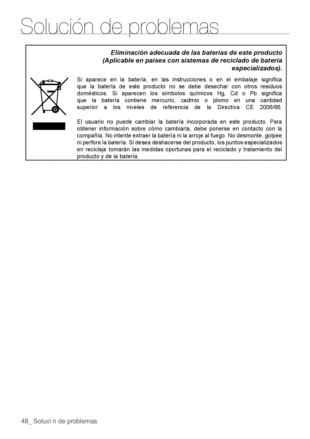 Samsung AQV12KBBX, AQV12KBBN, AQV09KBBN, AQV12YWAN, AQV18KBBN, AQV18KBBX, AQV09YWAX, AQV09YWAN, AQV18YWAX Solución de problemas 