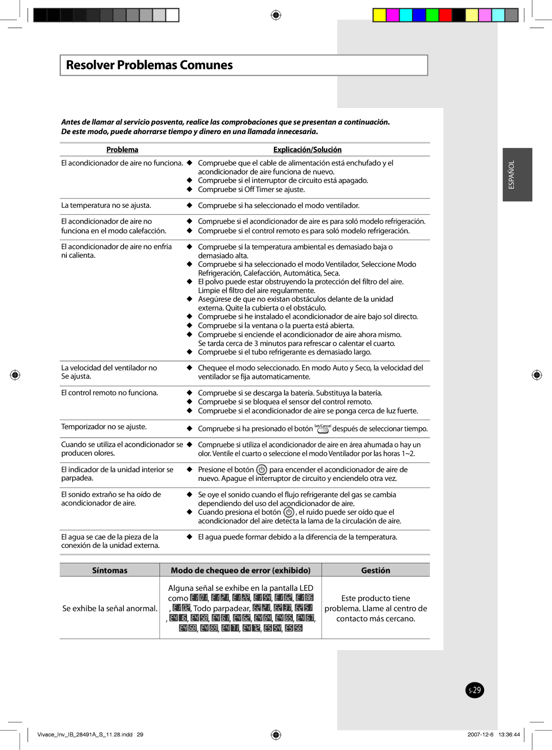 Samsung AQV12VBEX, AQV12VBEN, AQV24VBEN, AQV24VBCX, AQV18VBCN, AQV24VBEX, AQV24VBCN, AQV09VBCX Resolver Problemas Comunes, Como 