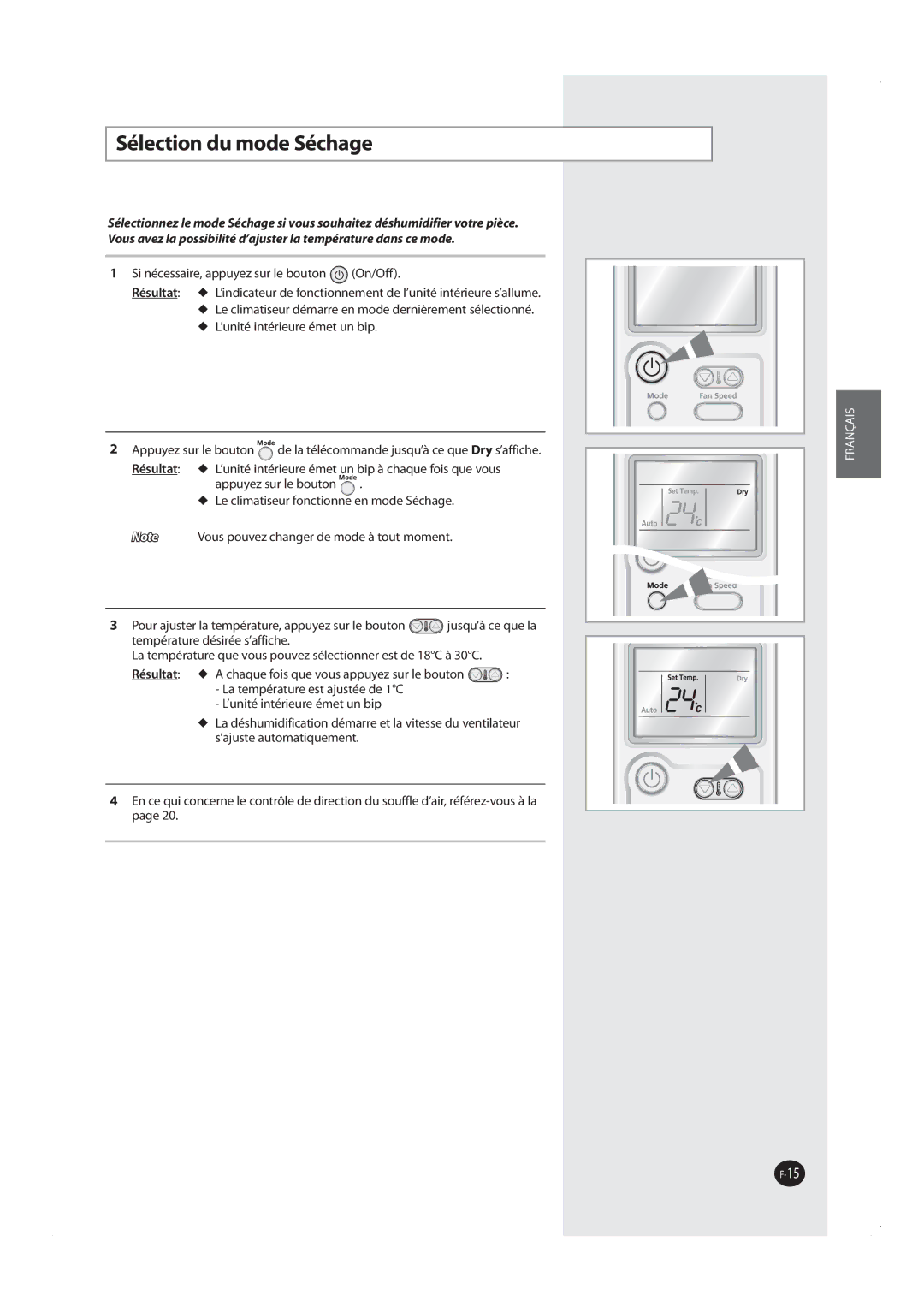 Samsung AQV12MSAX, AQV18MWAX, AQV09MSAX, AQV12MSAN, AQV09MWAX, AQV24MWAN, AQV24MWAX, AQV12MWAX manual 4ÏMFDUJPOEVNPEF4ÏDIBHF 