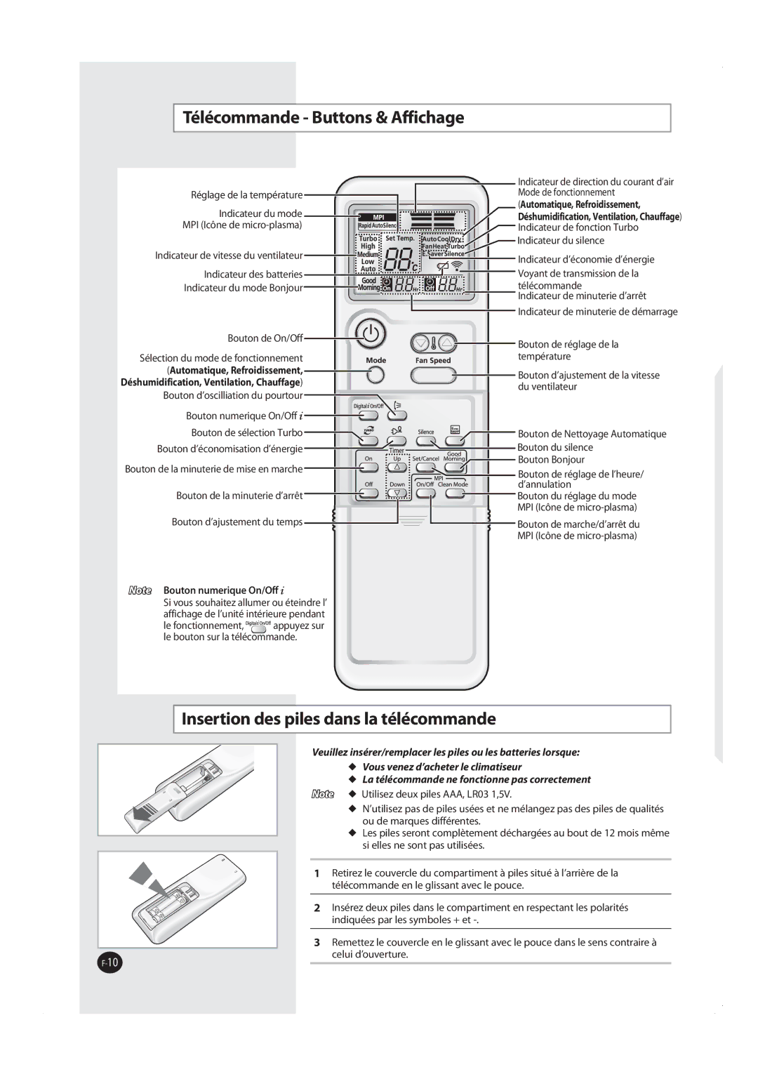 Samsung AQV09MWAN, AQV18MWAX, AQV09MSAX, AQV12MSAX OtfsujpoEftQjmftEbotMbUïmïdpnnboef, PUF #PVUPOOVNFSJRVF0O0GG  