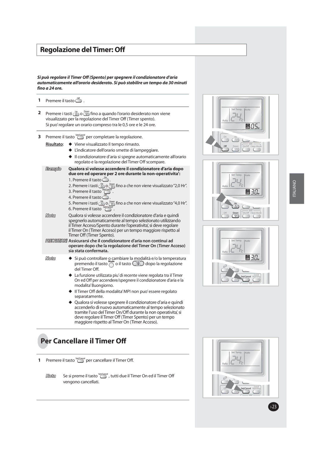 Samsung AQV24MWAX, AQV18MWAX manual 3FHPMBJPOFEFM5JNFS0GG, EvfPsfFePqfsbsfQfsPsfEvsboufMbOpoPqfsbujwjub 