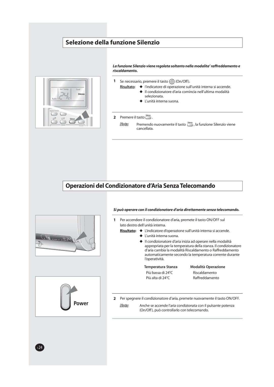 Samsung AQV12MWAX, AQV18MWAX, AQV09MSAX, AQV12MSAX manual 4FMFJPOFEFMMBGVOJPOF4JMFOJP, 5FNQFSBUVSB4UBOB PEBMJUË0QFSBJPOF 