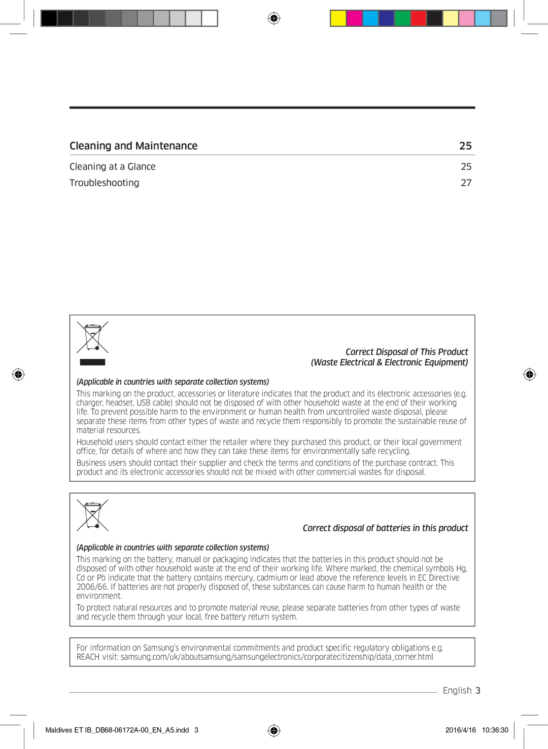 Samsung AR12KSFPEWQNET, AR07KSFPEWQNEU, AR09KSFPEWQNET manual Cleaning and Maintenance 