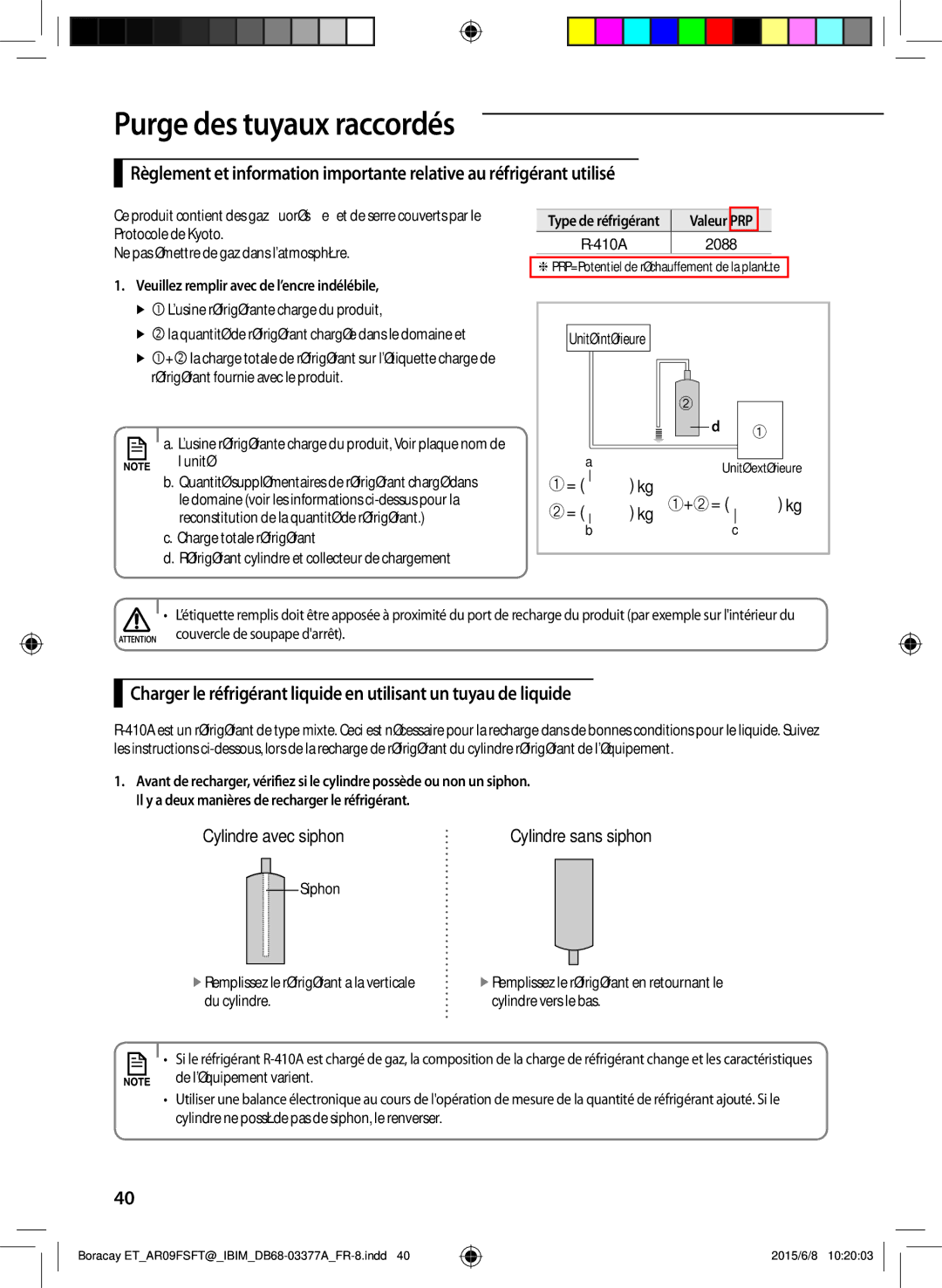 Samsung AR12FSFTKWQNET, AR09FSFTKWQNET, AR12FSFTJWQNET manual 2088, Veuillez remplir avec de l’encre indélébile 