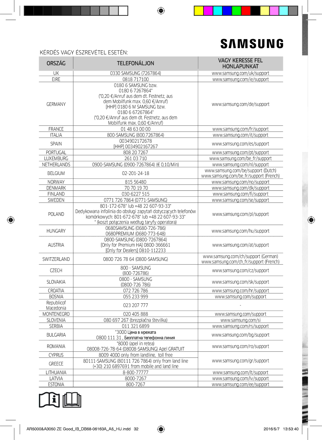 Samsung AR12HSFNBWKNET, AR09HSFNBWKNET, AR09HSFSBWKNET, AR12HSFSAWKNET, AR09JSFNCWKNET, AR12JSFNCWKNET manual 0034902172678 