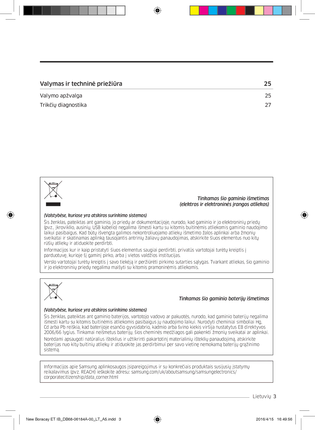 Samsung AR12KSFHBWKNET, AR09KSFHBWKNET, AR07KSFHBWKNEU manual Valymas ir techninė priežiūra 