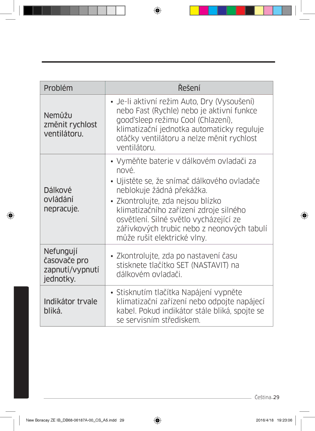 Samsung AR09KSFHBWKNZE, AR09KSFHBWKNET, AR12KSFHBWKNET, AR12KSFHBWKNZE manual Čištění a údržba 