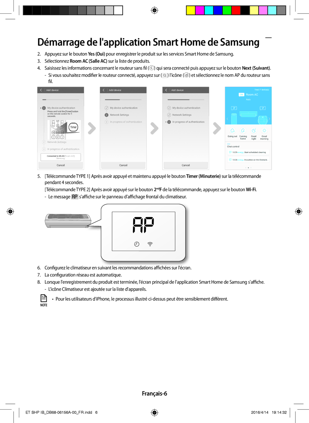 Samsung AR09KSWNAWKNET, AR07KSWSAWKNEU, AR12KSWNAWKNET, AR12KSWSBWKNET, AR09KSWSBWKNET, AR07KSWNAWKNEU manual Français-6 