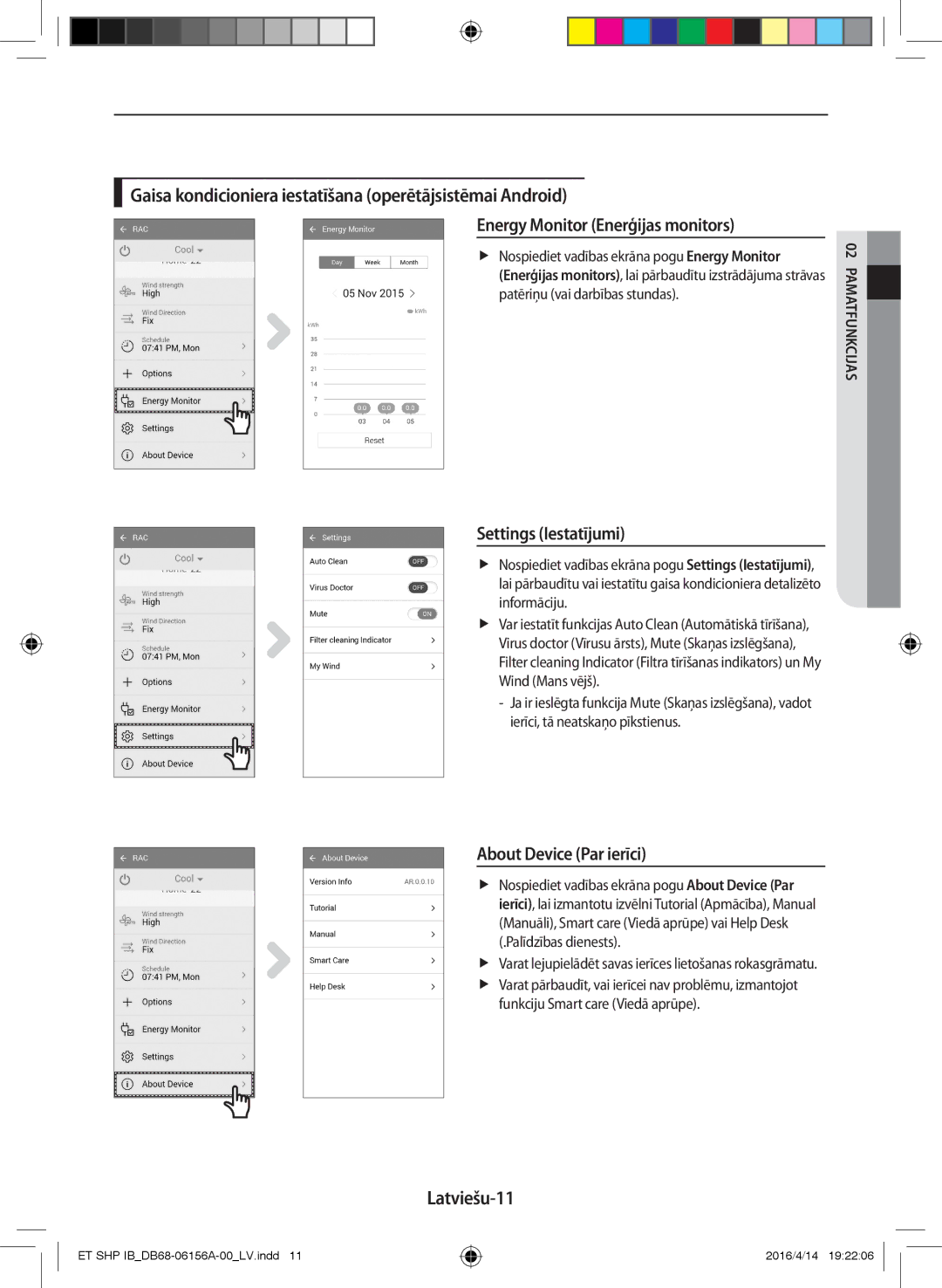 Samsung AR12KSWNAWKNET, AR09KSWNAWKNET, AR07KSWSAWKNEU, AR12KSWSBWKNET, AR09KSWSBWKNET, AR07KSWNAWKNEU manual Latviešu-11 