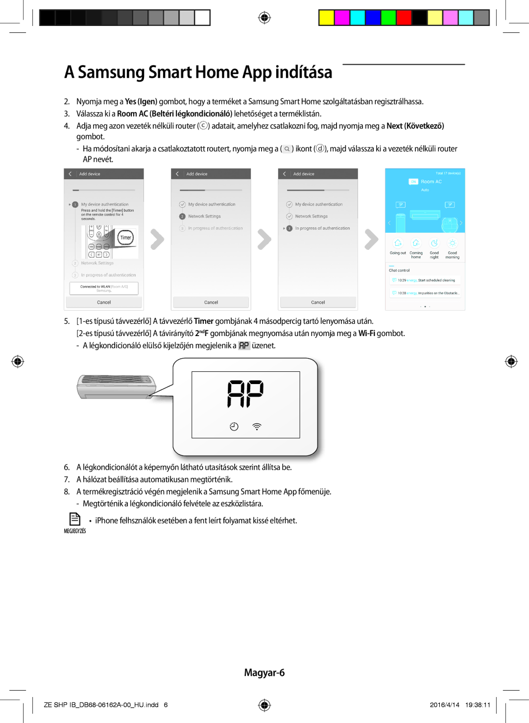 Samsung AR09KSWSBWKNZE, AR09KSWNAWKNET, AR12KSWNAWKNET, AR12KSWSBWKNZE manual Magyar-6 