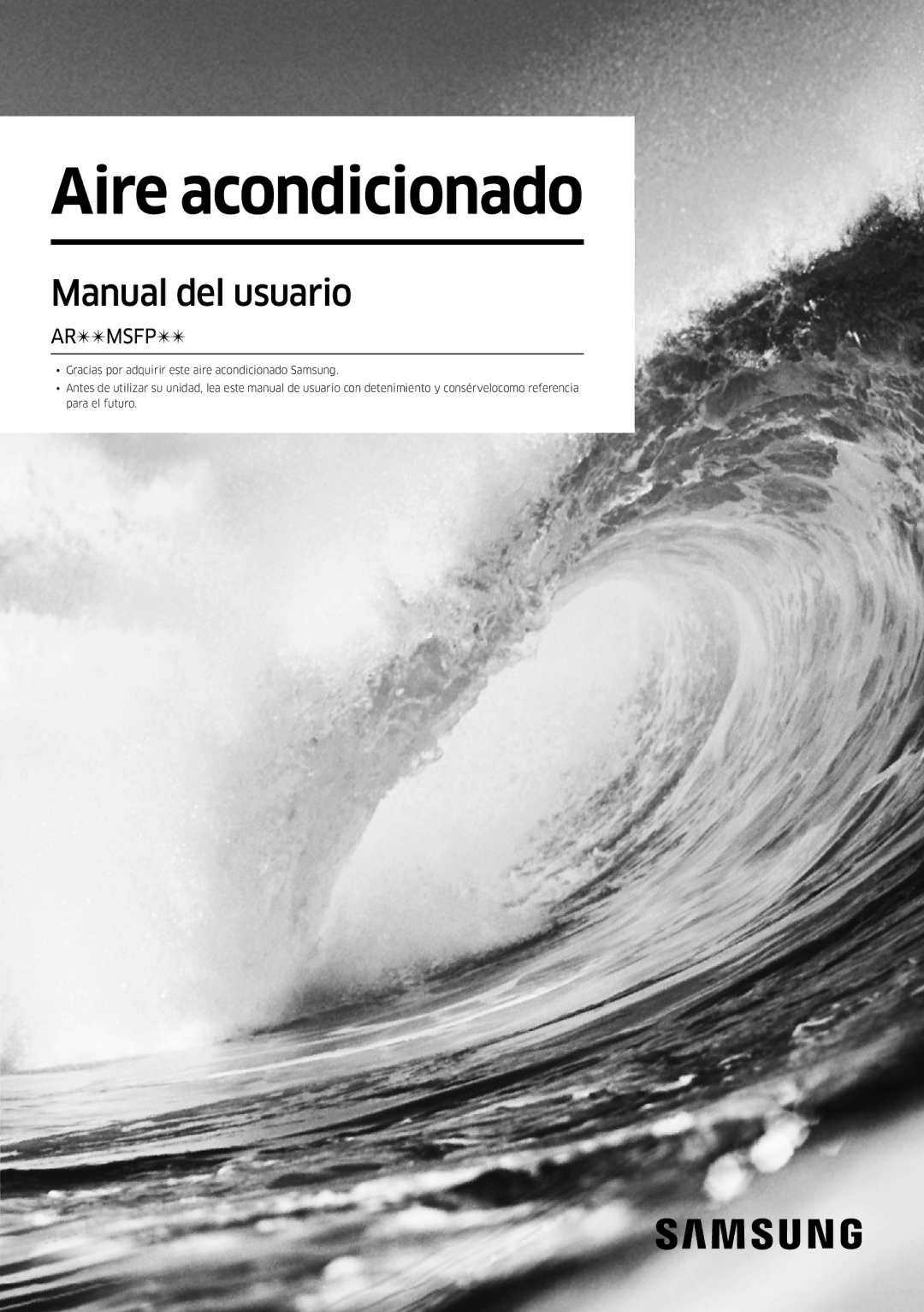 Samsung AR09MSFPEWQNET, AR12MSFPEWQNET manual Aire acondicionado 